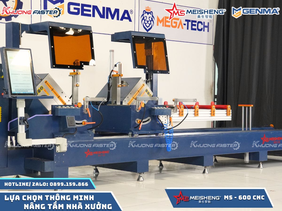 Máy Cắt Nhôm 2 Đầu Meisheng Ms 600 CNC Ngoại Tuyến